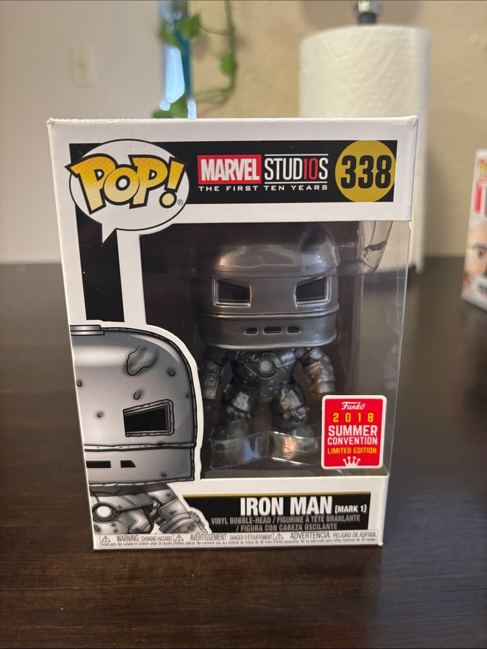 Funko Iron Man Mark I Metallic Silver Pop! Figure